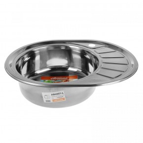 Мойка кухонная врезная Аccoona AB4557-L Левая (570*450) в Игре - igra.ok-mebel.com | фото 2